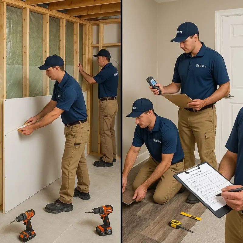 Repairs and Reconstruction process in Middlefield, OH